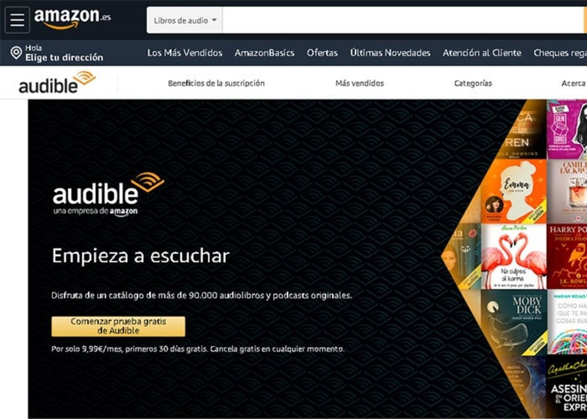 Audible por 30 días gratis