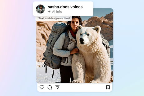 Si ves esta etiqueta en una foto de Instagram, Threads o Facebook, significa que ha sido generada por IA