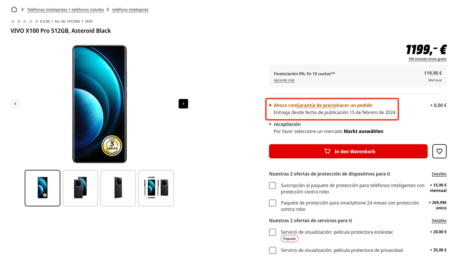 La fecha de llegada del vivo X100 Pro