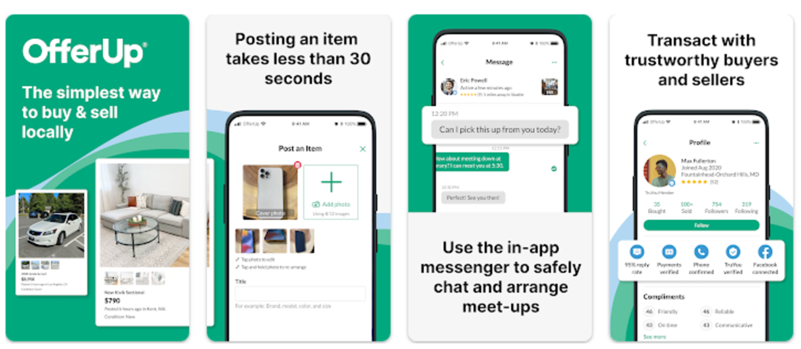 Imágenes de la app OfferUp