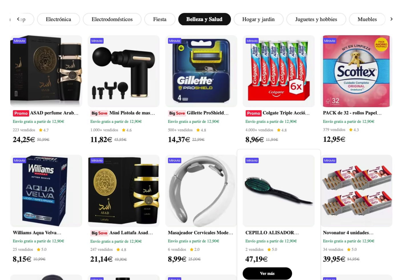 miravia en aliexpress belleza salud
